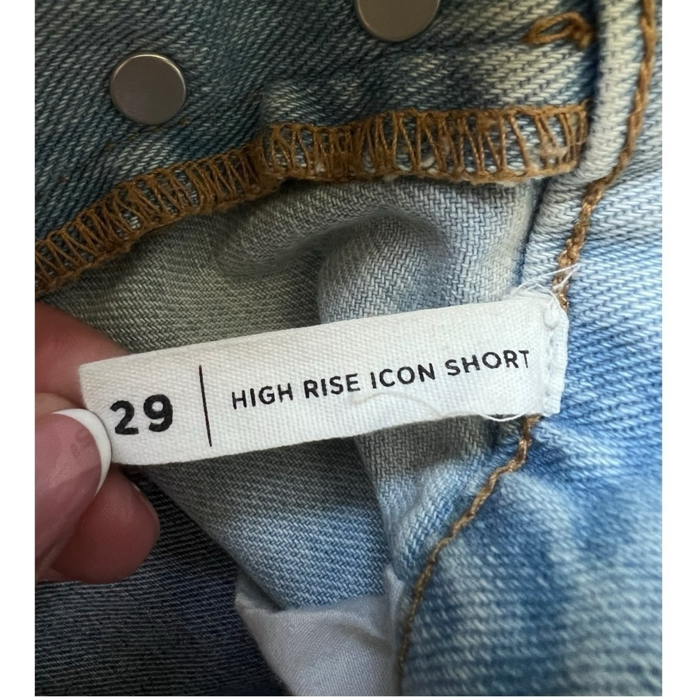 MOM short pacsun high rise icon short size 29 light blue PacSun Piece Size 29. - Picture 7 of 9